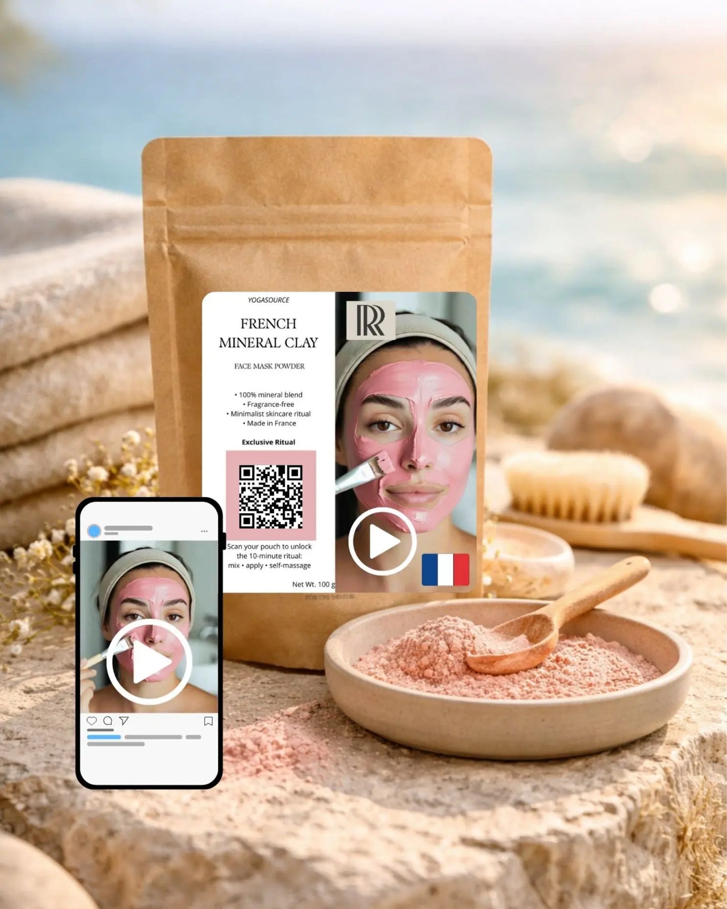 French Pink (Rose) Kaolin Clay – Cosmetic Powder R&R